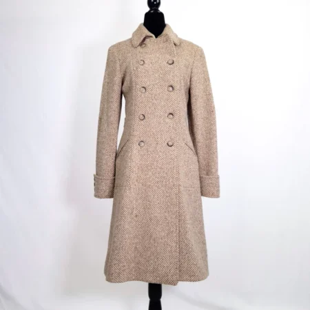 cappotto in lana beige
