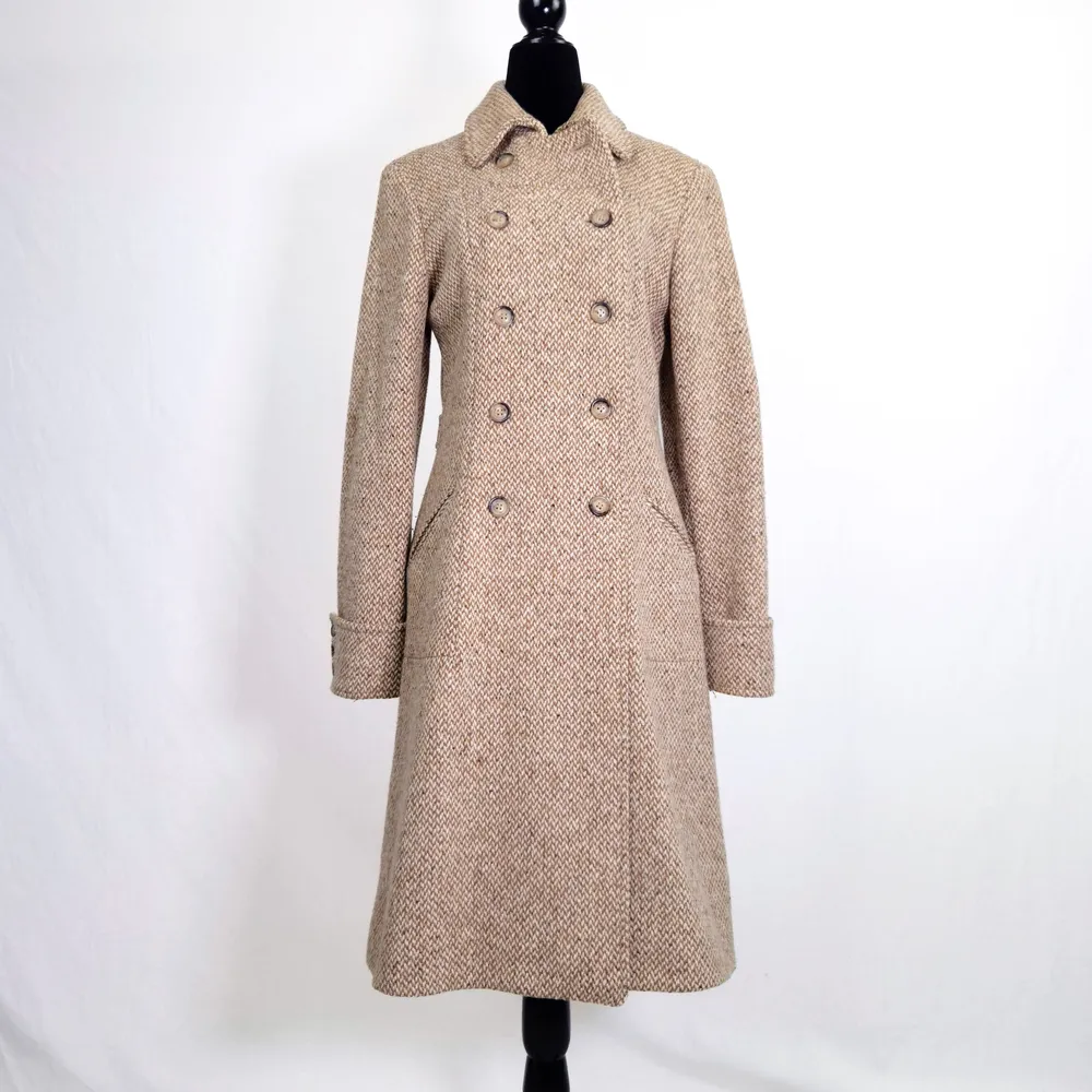 cappotto in lana beige
