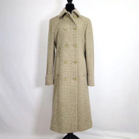 cappotto verde doppiopetto