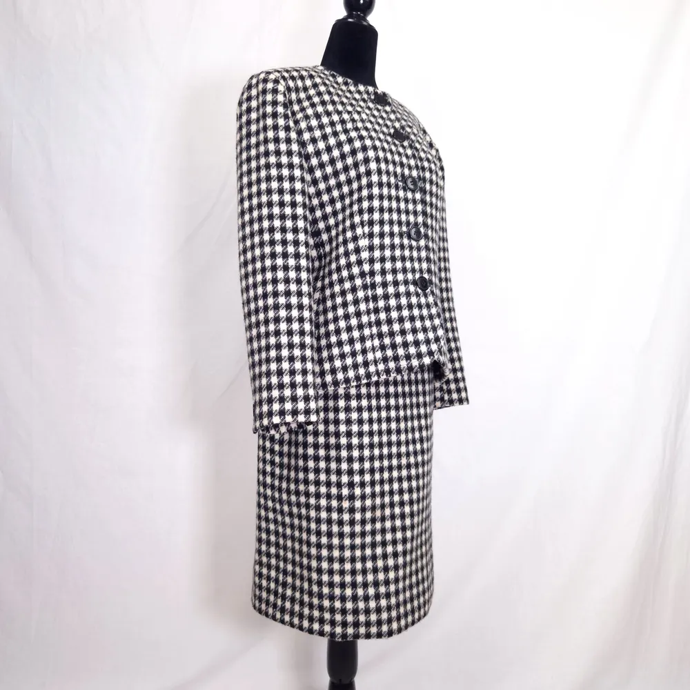 tailleur bianco nero
