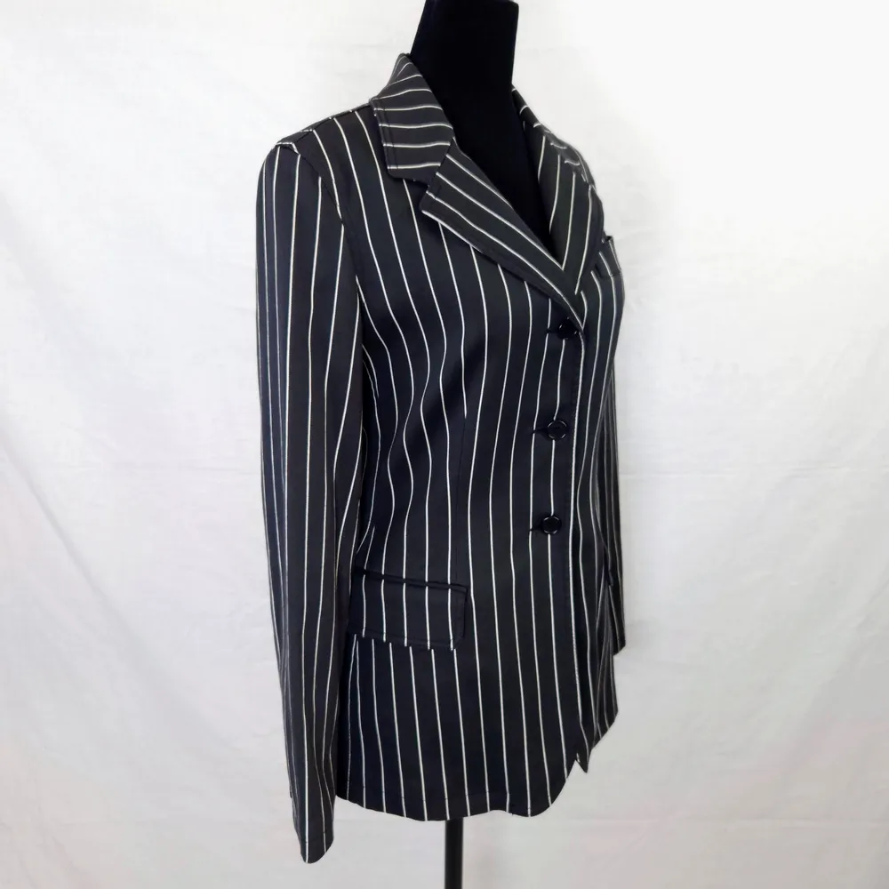 Moschino Jeans blazer gessato in cotone