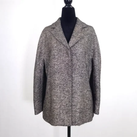 giacca marrone melange