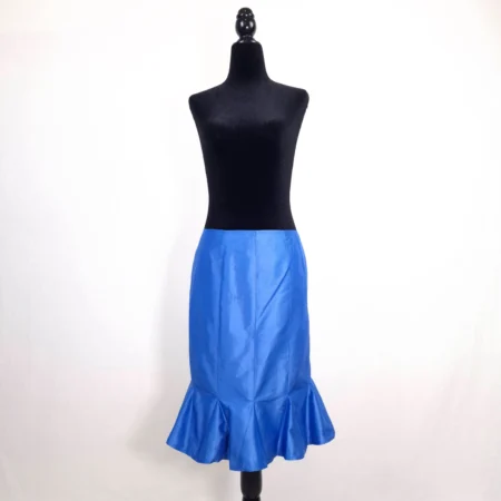 gonna in seta blu