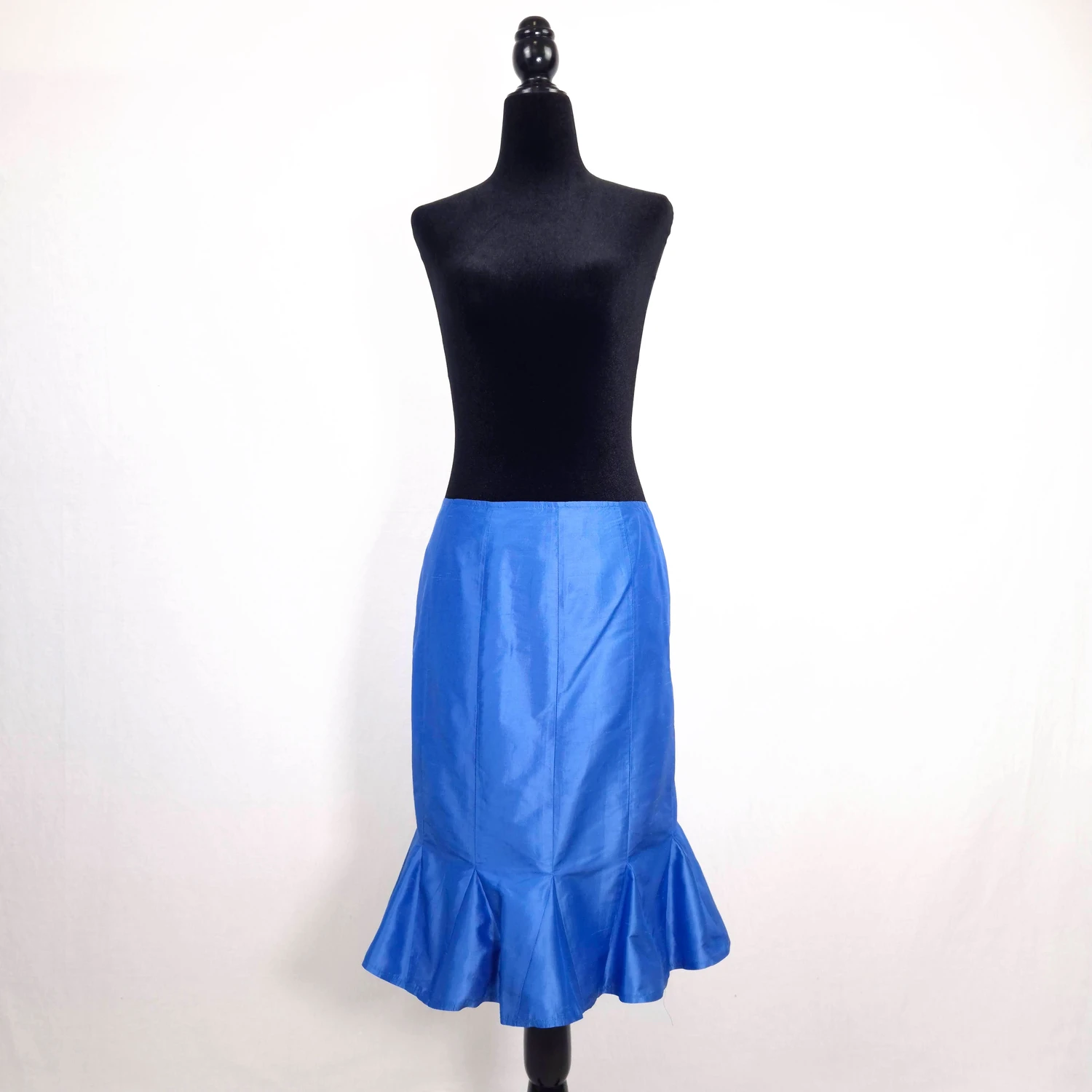 gonna in seta blu