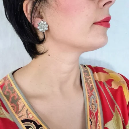 Orecchini a margherita vintage 1960s