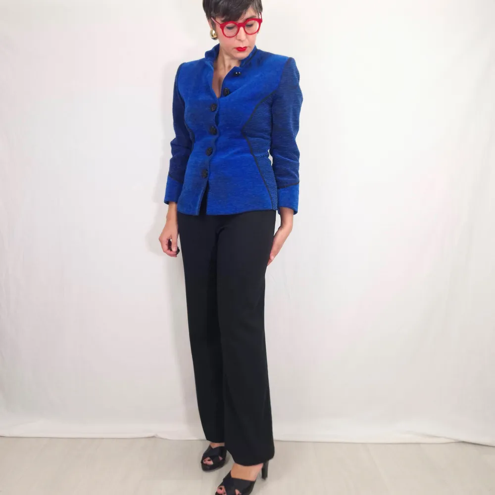 pantaloni neri lana