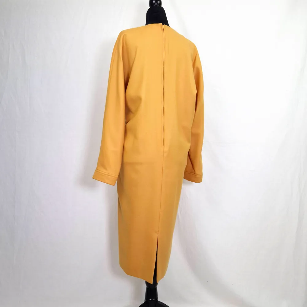 Pierre Cardin space age dress giallo senape