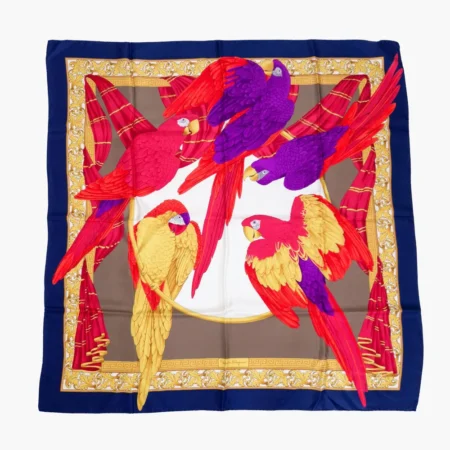 foulard con pappagalli