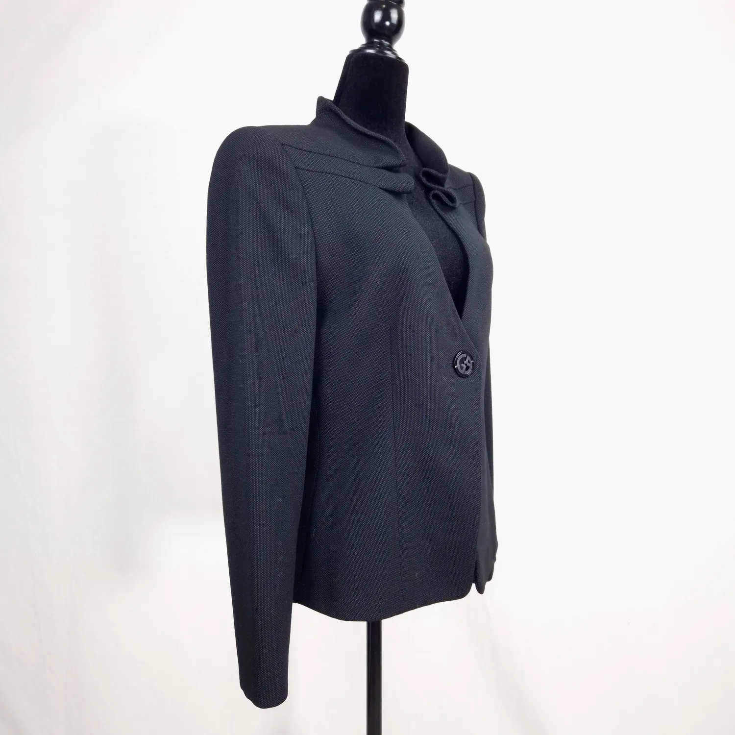 Giorgio Armani giacca con collo arricciato - immagine 8