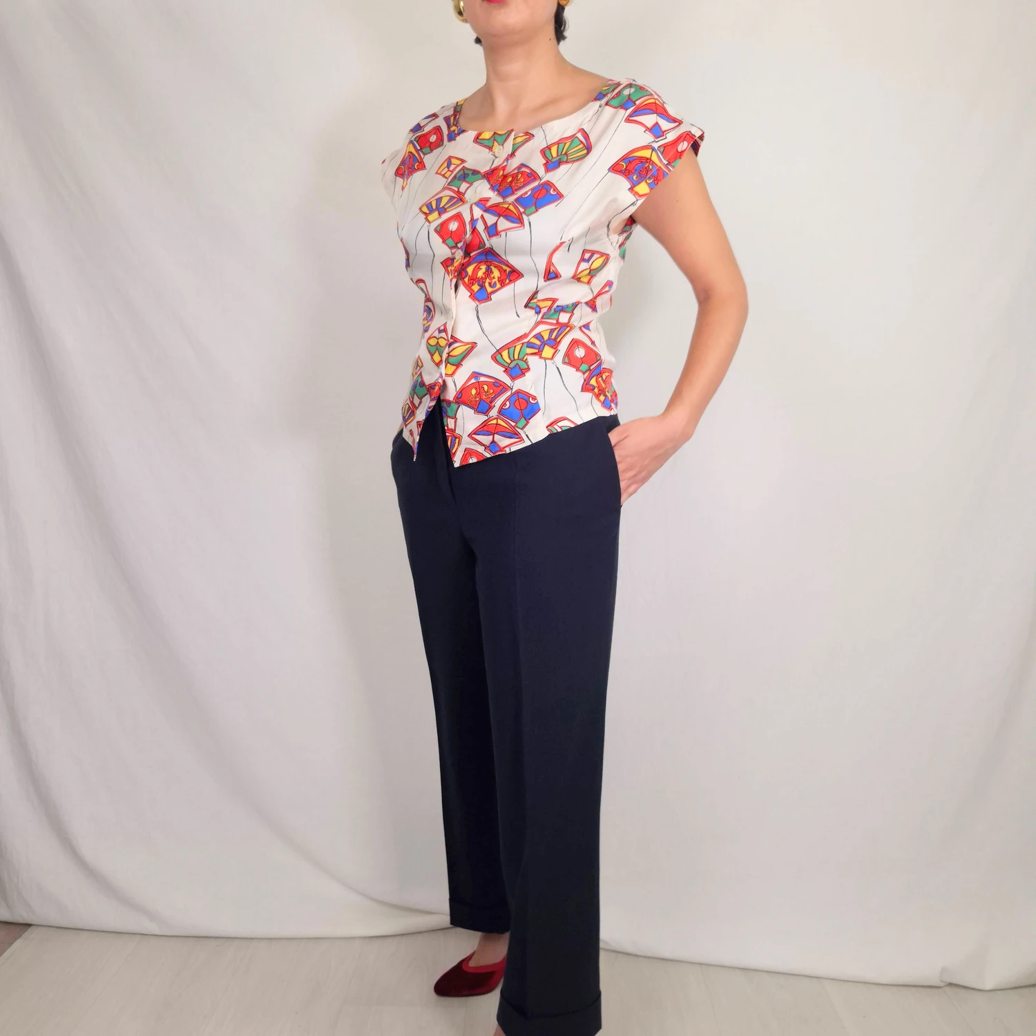 Jil Sander pantaloni blu scuro - immagine 4