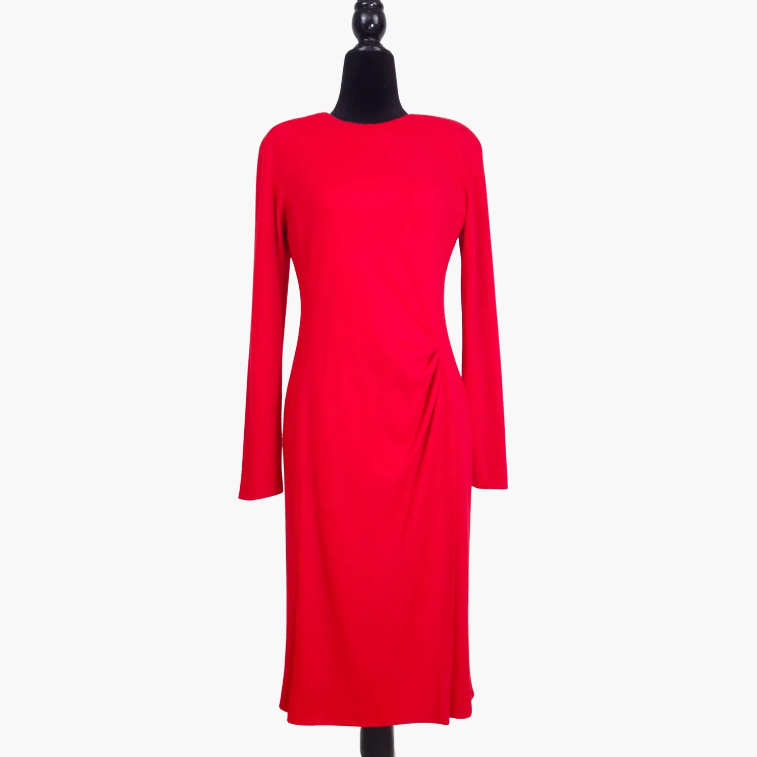 vestito rosso in lana